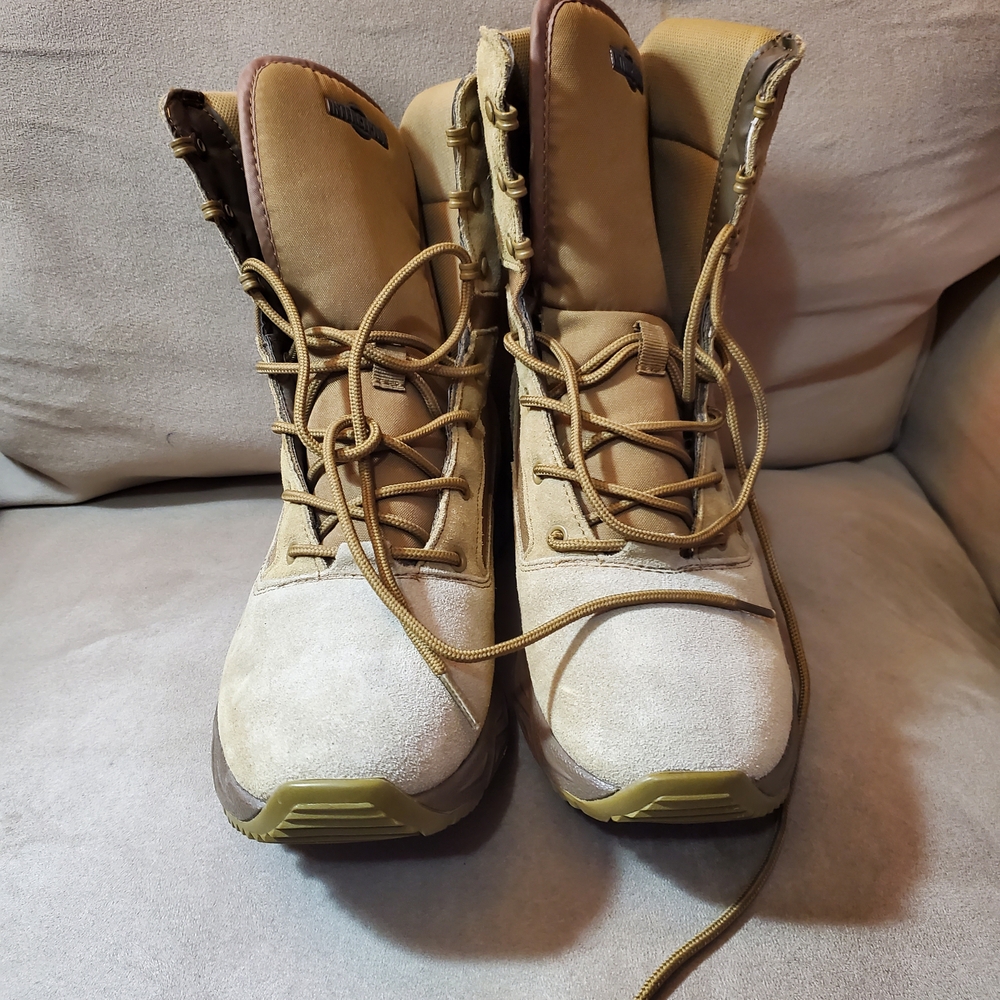 Interceptor Mens Tan Combat Boots